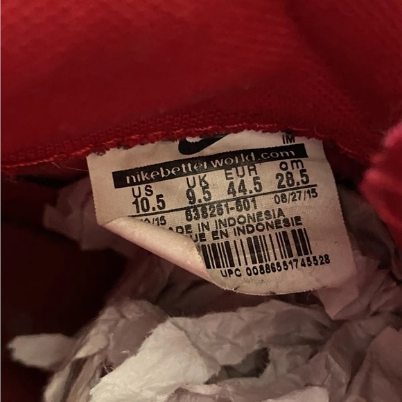 Nike Blazer Mid Mens Premium Vintage Red Gym Shoes 638261-601 Size 10.5 - Picture 6 of 6